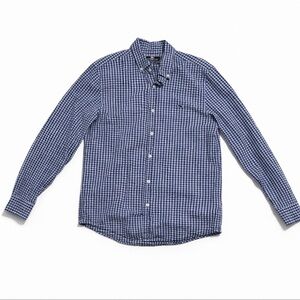 Vineyard Vines Navy Checkered Button Down Shirt